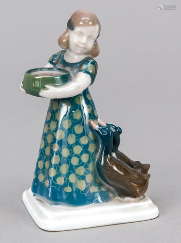 Art Nouveau figure, duck maide