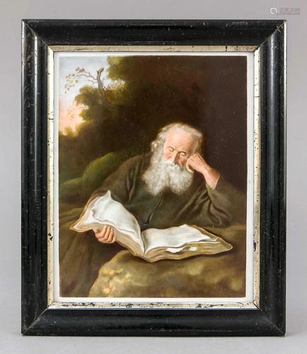 Porcelain painting 'The Hermit