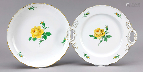 Two cake bowls, Meissen, after