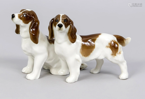 Pair of beagles, Hutschenreuth