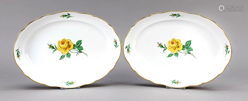 Two oval bowls, Meissen, after