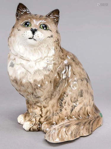 Sitting Persian cat, Beswick &