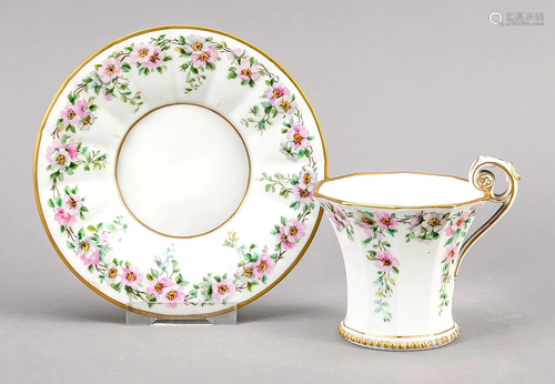 Collector's cup with saucer, K