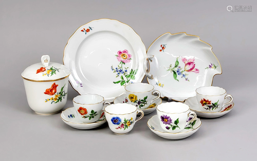 mixed lot, 12 pieces, Meissen,