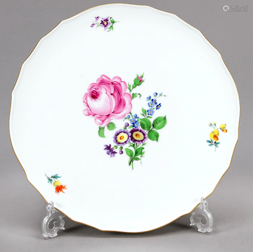 Round cake plate, Meissen, 2nd