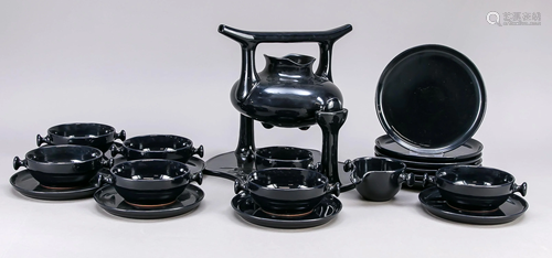 Tea set for 6 persons, 22 piec