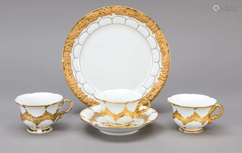 Meissen set, 5 pieces, 20th ce