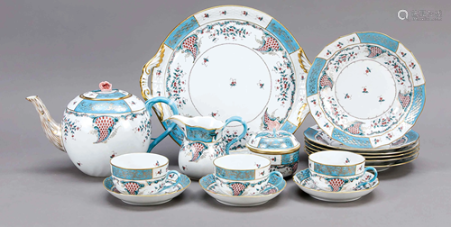 Tea set for 6 persons, 22 pcs,