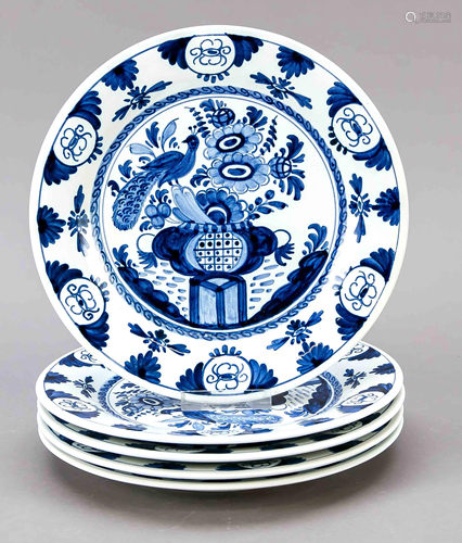 Five Delft plates, Oud Delft,