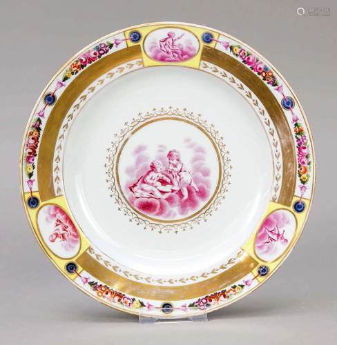 Plate, Meissen, Knauff-Schwert