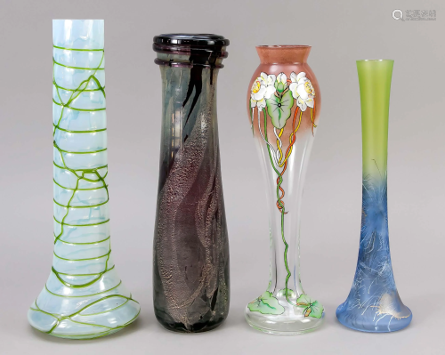 Four vases, 2nd half of the 20