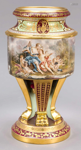 Vase, Vienna, c. 1900, cylindr