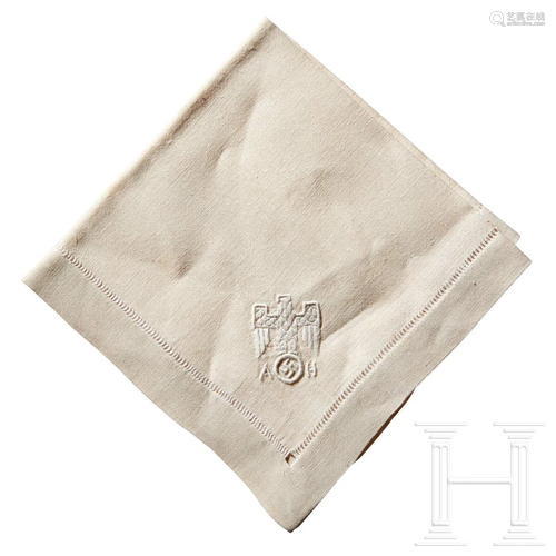 Adolf Hitler â€“ a Napkin from his Informal Personal