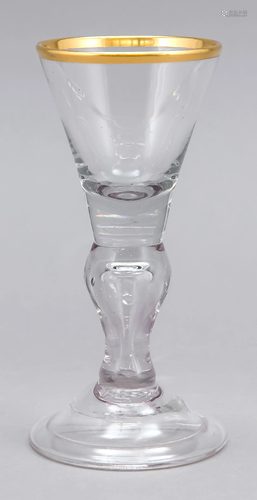 Goblet glass, c. 1800, round d