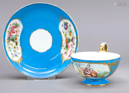 Tea cup and saucer, Sevres, Fr