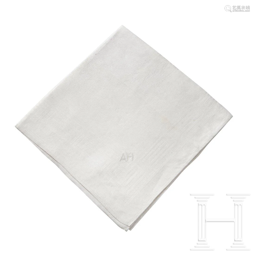 Adolf Hitler â€“ a Napkin from his Formal Personal