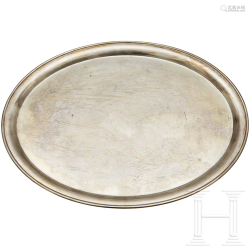 An oval Serving Platter from a Silver Service