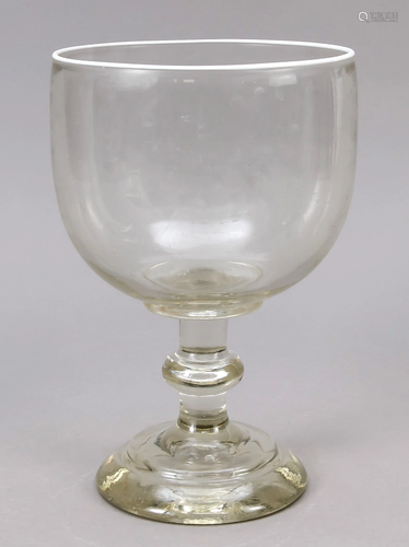 Large white beer glass, c. 190