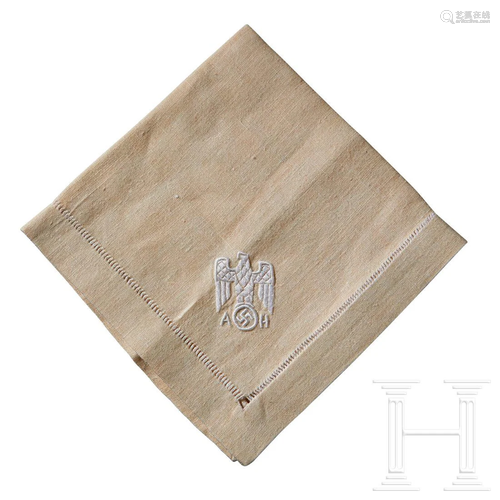 Adolf Hitler â€“ A Napkin from his Informal Personal