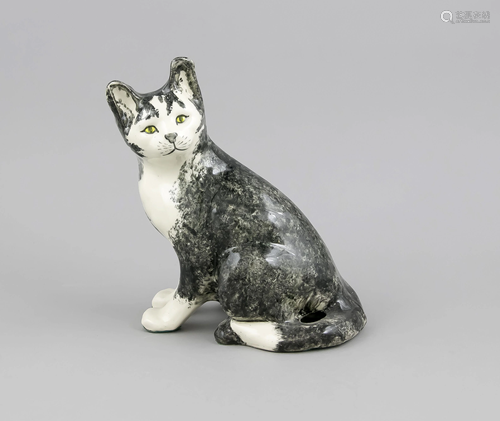 Sitting cat, England, 20th c.,