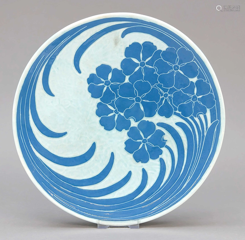 Art Nouveau plate, Gustafsberg