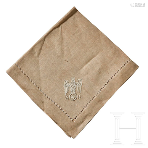 Adolf Hitler â€“ A Napkin from his Informal Personal