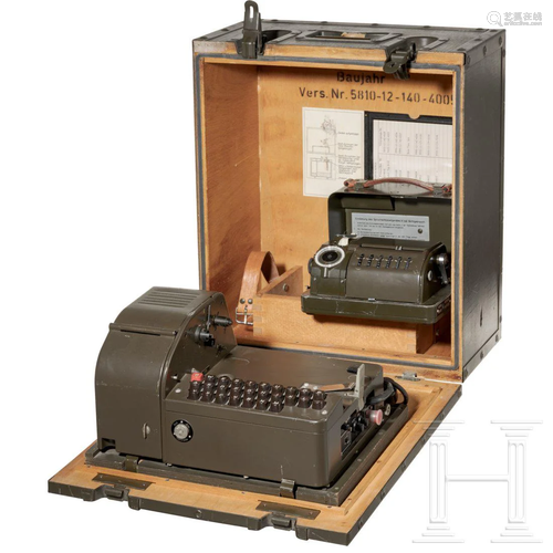 A cipher machine set of devices for the German