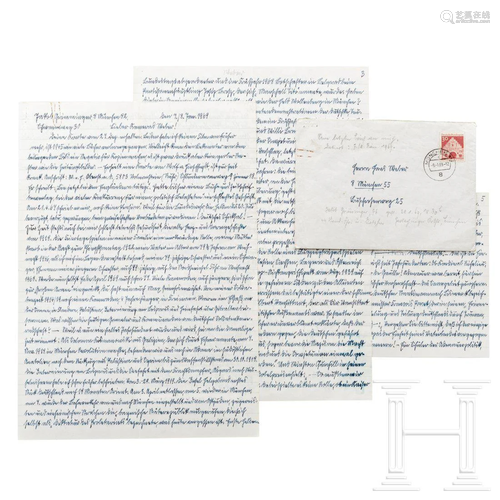 Jakob Grimminger (1892-1969) â€“ a handwritten letter