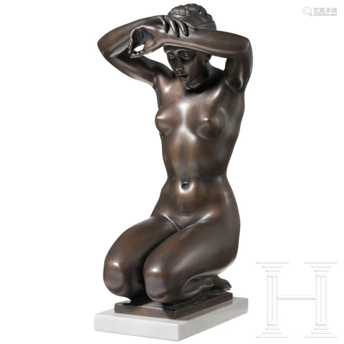 Arno Breker (1900-91) â€“ a Musing Female, bronze with