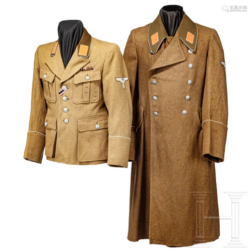 A service tunic and coat for a management assistent in