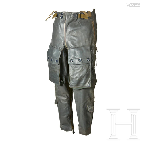 A Pair of Heated Leather Trousers for Aviation