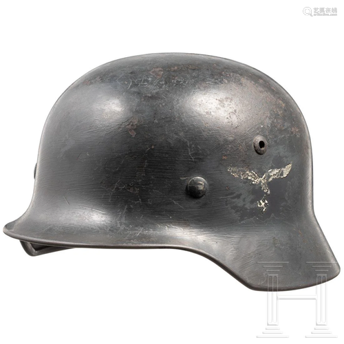 An air force steel helmet M 40 with double decals