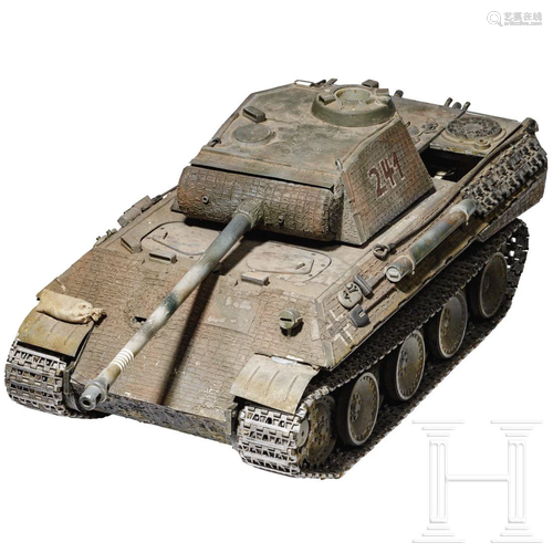 A large model of a tank - Panzerkampfwagen V 