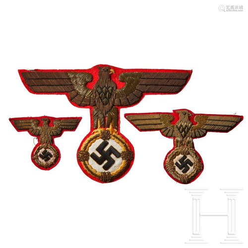 Adolf Hitler â€“ three Funeral Sash Eagles