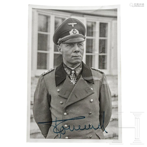 GFM Erwin Rommel â€“ a signed photo from the estate of