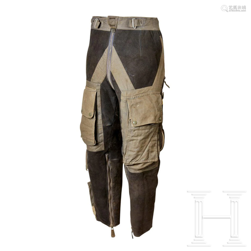 A Pair of Suede Leather Winter Trousers for Aviation