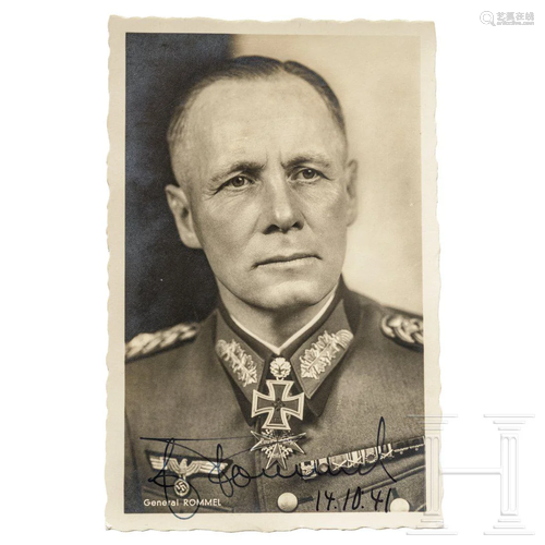 GFM Erwin Rommel â€“ a signed and dated Hoffmann