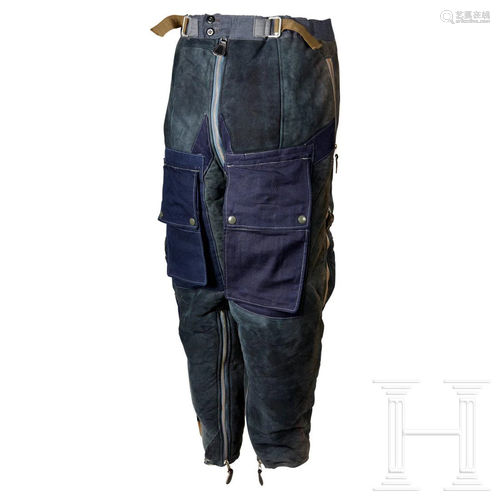 A Pair of Suede Leather Winter Trousers for Aviation