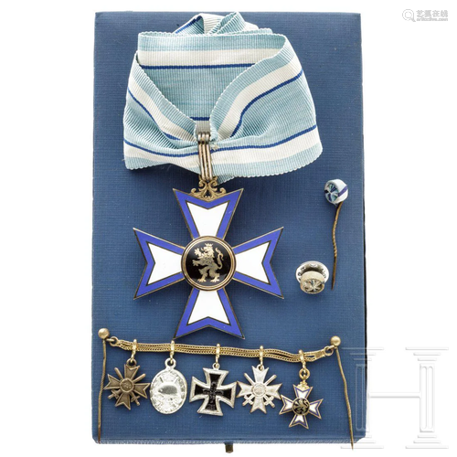 A cased Bavarian Order of Merit