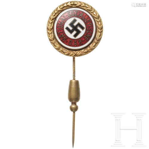 A golden honour badge of the NSDAP in 24 mm version