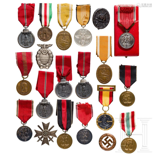 20 medals with German-Italian campaign medal, Memelland