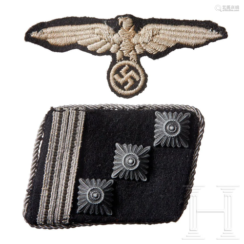 An SS Cap Eagle and Rank Collar Tab