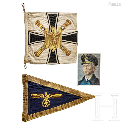 Karl DÃ¶nitz - a car pennant as Grand Admiral