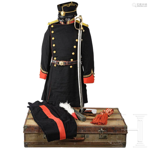 A parade uniform for a lieutenant of the Imperial