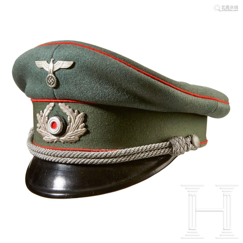 A Visor Cap for an Artillery Officer in the Reichsheer