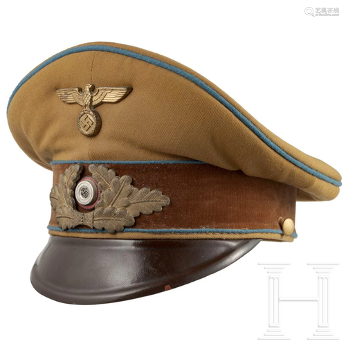 A visor cap for political leaders of the NSDAP in the