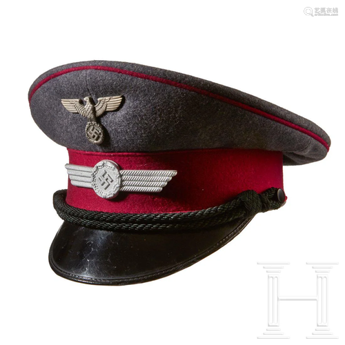 A Visor Cap for a Luftwaffe Elevator Operator and