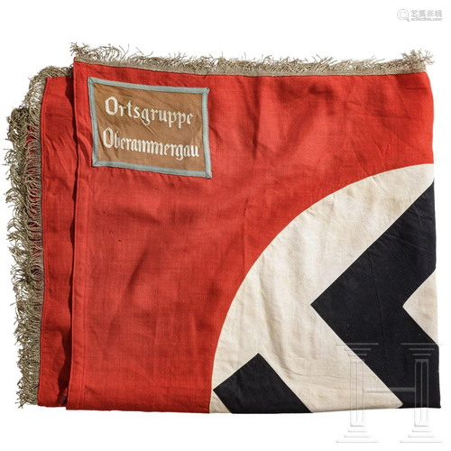 A flag of the NSDAP-Ortsgruppe Oberammergau