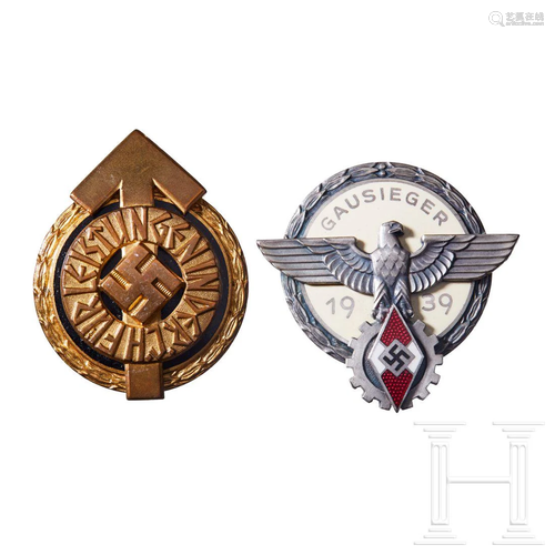 A Pair of Hitler Youth Badges