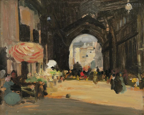 Sir Gerald Festus Kelly PRA RHA (1879-1972) Les Halles